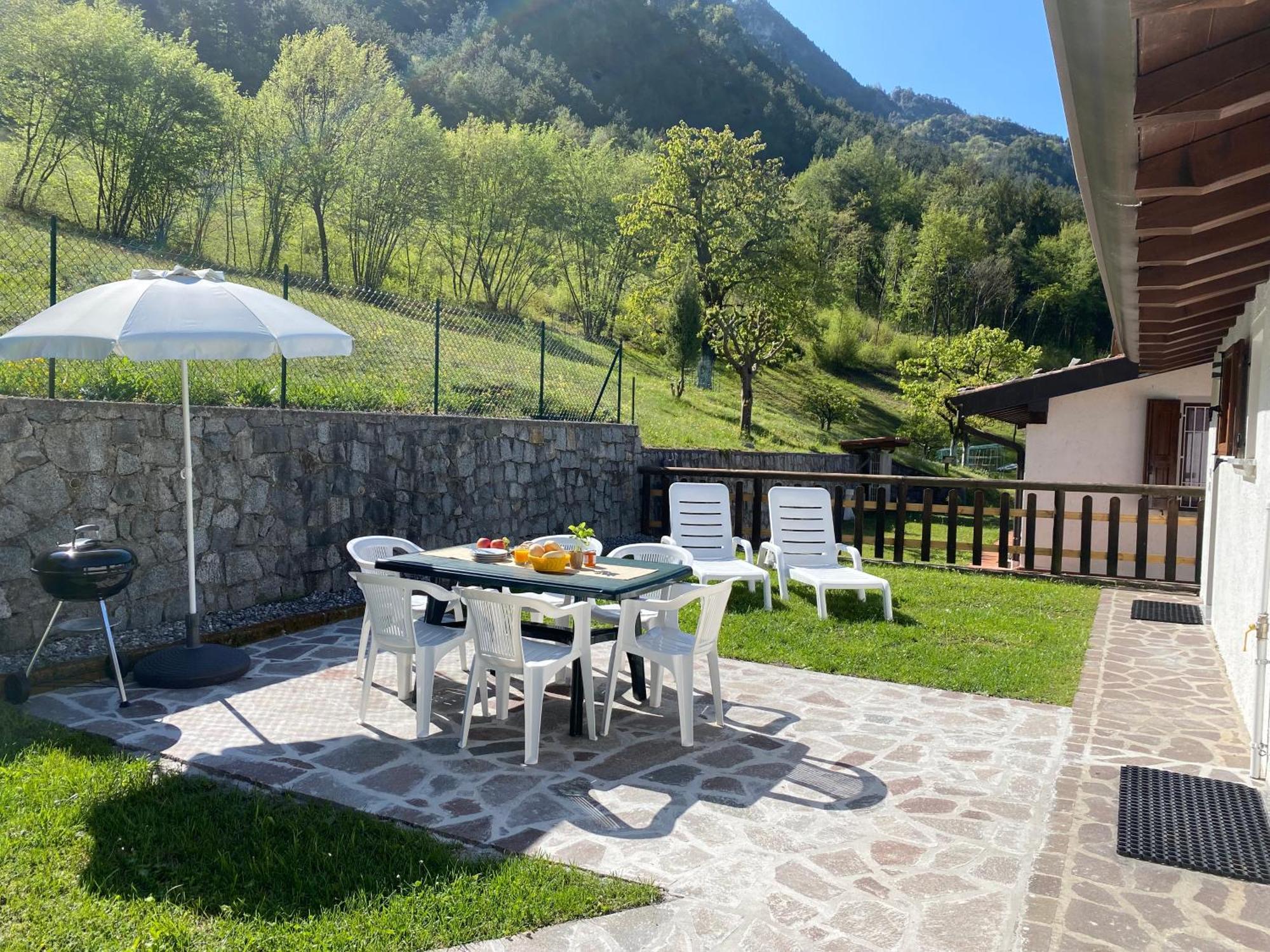 Casa Carla, Bis 4 Personen, Garten, Balkon Mit Blick Auf Den See Und Die Berge Crone Esterno foto